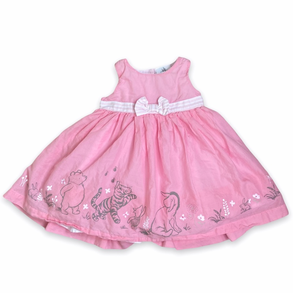Pink Winnie the Pooh baby dress size 6-9 months
